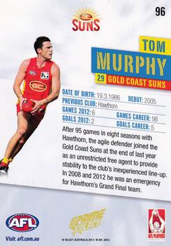 2013 Select Prime AFL #96 Tom Murphy Back